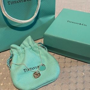 Tiffany & Co Mini Hearts Pendant Necklace Green